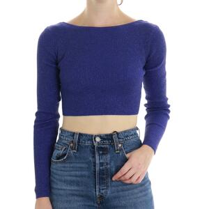 MAGLIA INCROCIATA VIOLA